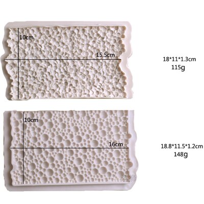 2 Style Pearl shapes Fondant Cake Border Silicone Molds Cake