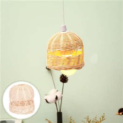 Woven Lampshade Lamp Shade Home Ceiling Lamp Decorative