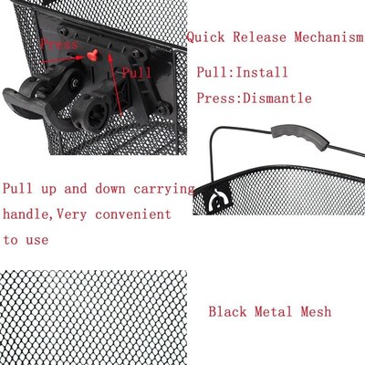 Bike/Bicycle/Cycle Metal Mesh Basket MTB Mountain Bike Baske