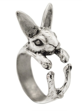 Vintage Chic Rabbit Animal Knuckle Rings for Women Girls Cha