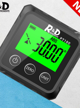 R&D PT180 Angle Protractor Universal Bevel 360 Degre
