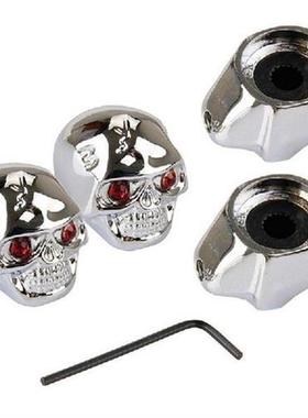 Electric Guitar Knobs Skull 4Pcs Adjustable Knob