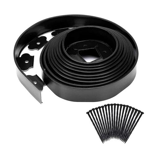 5M/16.4Ft Premium No Dig Yard Edging Kit Lawn Grass Fence Be