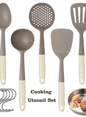 10Pcs Non-stick Silicone Kitchenware Set Cooking Spatula