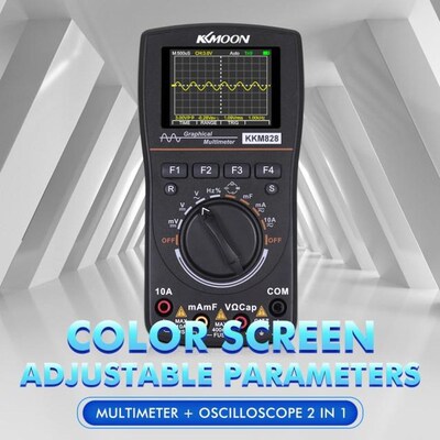 kkm828 Digital Oscilloscope Multimeter with 1MHz Bandwidth 2