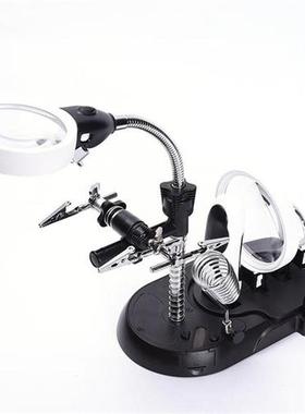 Eu Plug 2.5X 5X 16X Desktop And Handheld Illuminated Magnify