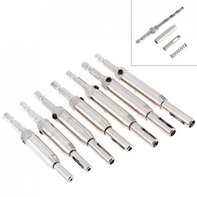 7pcs/lot Hinge Opener Carpentry Hole Puncher Hinge Tapper He