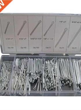 555 Pcs industrial Carbon Steel Galvanized cotter pin assort