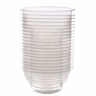 20Pcs Clear Plastic Disposable Rice Serving Bowl Outdoor Pic