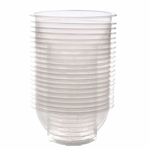 20Pcs Clear Plastic Disposable Rice Serving Bowl Outdoor Pic