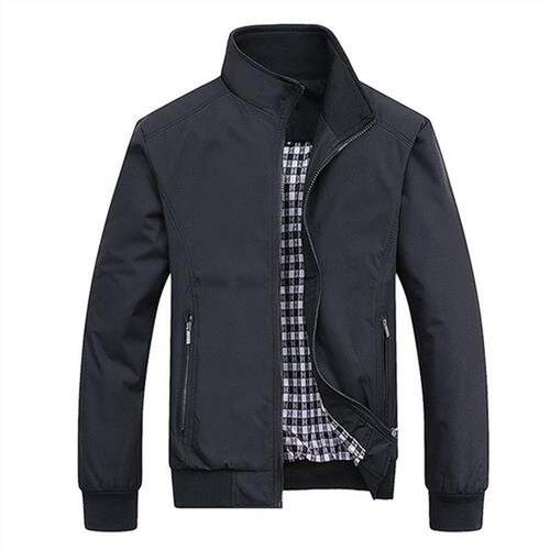 2021 Spring Autumn Casual Solid Fashion Slim Bomber Jacket M