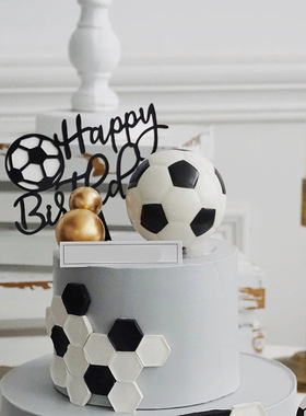 Basketball Football Theme Party Cupcake Topper Happy Birthda