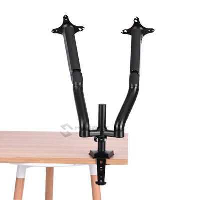 Dual LCD LED Monitor Desk Mount Stand Heavy Duty Holder Adju