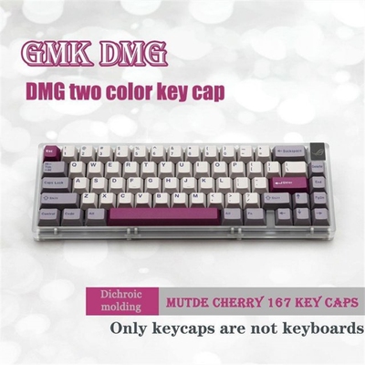 Black 173 Keys DOUBLE for CHERRY Profile Keycaps For GMMK Pr