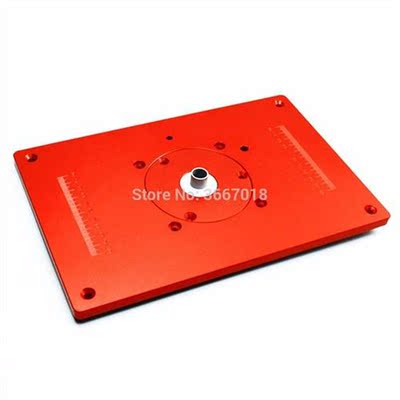 Universal Aluminum Router Table Insert Plate 200x00x10mm wi