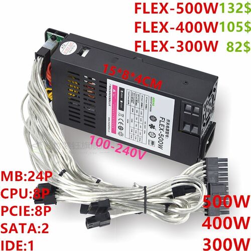 New PSU For MetalFish ITX HTPC FLEX NAS Small 1U 200W-500W P