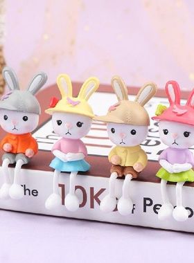 Hot！Fairy Garden Figurines Miniature Long Legs Rabbit