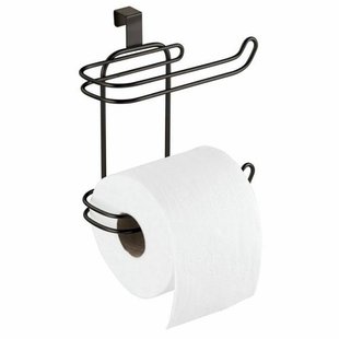 Metal Compact Hanging Over the Tank Toilet Tissue Paper Roll
