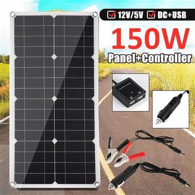 150W Solar Panel Monocrystalline Silicon 18V Solar Cell