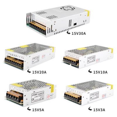 SMPS DC Source Power Supply AC/DC Converter 220V 15V Lightin