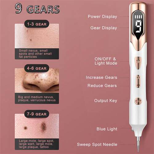 Electric Plasma Mole Removal Pen Laser Set Wart Remover Skin