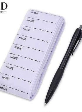 200Pcs White Name Label Woven Custom Clothing Labels