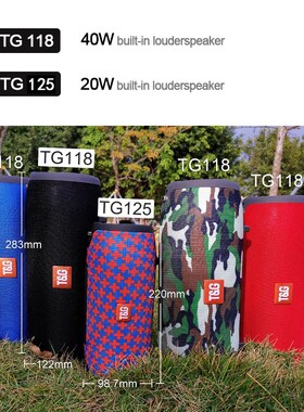 Speaker Bass Center Subwoofer Soundbox Music Portable 40w Bl