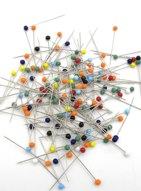 500 Pcs Straight Pins Sewing Pins Multicolor Glass Head
