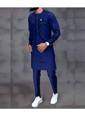 Fall 2023  Men Sets Clothes Outfit Fashion Casual Ethnic Sty