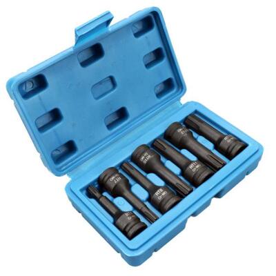 7pcs Impact Socket Bit Set 3/8-inch Drive Chrome Molybdenum
