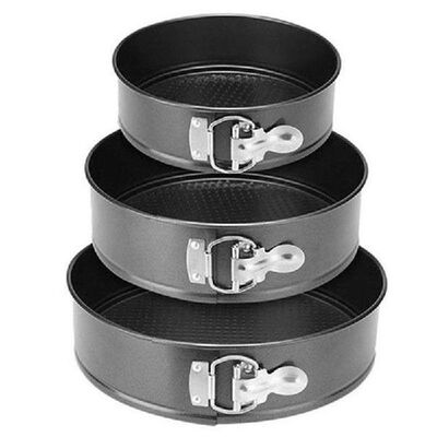 Non Stick Latch Black Round Cake Mold Qifeng Buckle