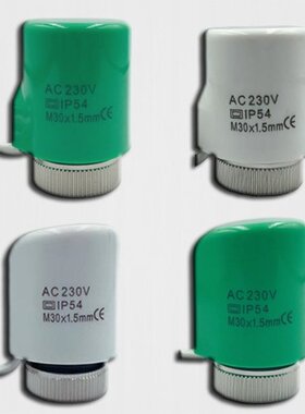 230V NO NC electric thermal actuator valve head for thermost