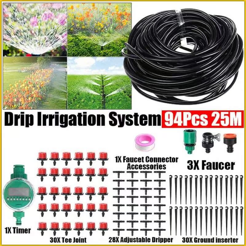 25m Micro Automatic Drip Irrigation System Timer Home Sprink