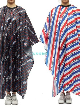 Haircut Hairdressing Chambray Apron Polyester Hair Styling D