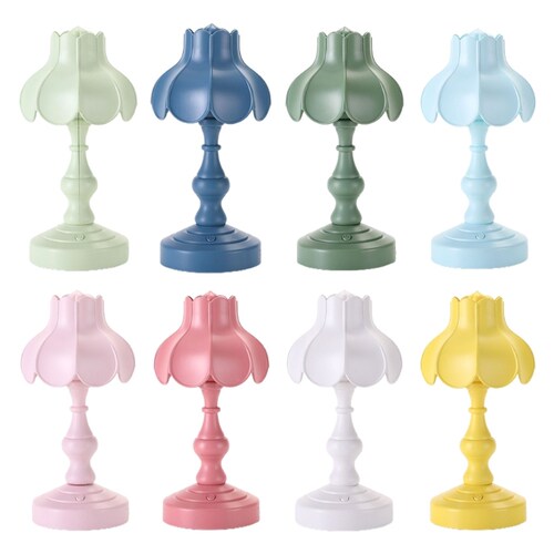 Creative Retro Lotus Leaf Lampshade Desktop Night Light