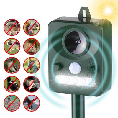Animal Repeller?Outdoor Solar Power Ultrasonic Animal Repell