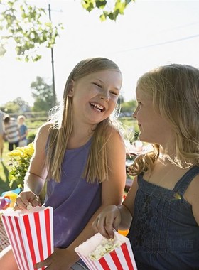 24pcs Red Stripe Popcorn Boxes Candy Box Holder Containers C