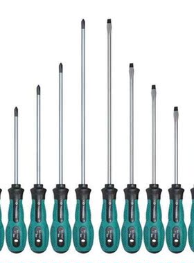 10pcs Screwdrivers Set 75-200mm PP Chromium Vanadium Alloy M