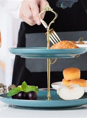 Cake Plates 2-layer Cake Shelf Wedding Birthday Party Decor