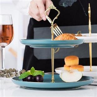 Cake Plates 2-layer Cake Shelf Wedding Birthday Party Decor