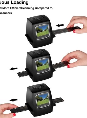 Film Scanner with 22MP Converts 126KPK/135/110/Super 8 Films