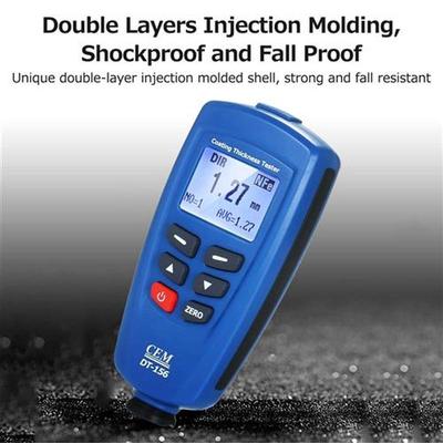 LCD Coating Thickness Tester CEM DT-156 Fe/NFe Paint Thickne