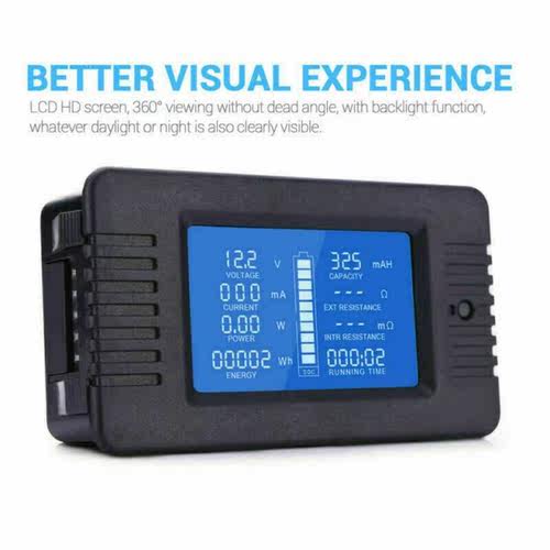100A DC Voltmeter Ammeter Monitor Multi-function Wattmeter B