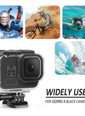 60M Underwater Waterproof Housing Case for GoPro Hero 8 Blac