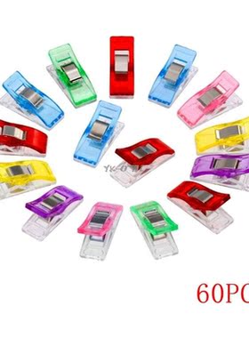 60Pcs/Pack Plastic Wonder Clips Clamps for Crafts Quilting S