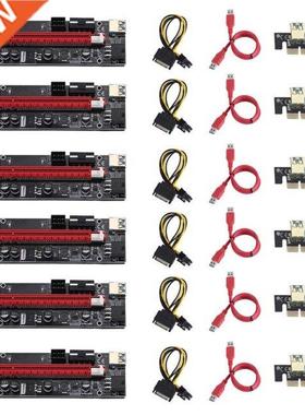 6pcs VER009 USB 3.0 PCI-E Riser VER 009S Express 1X 4x 8x 16