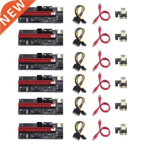 6pcs VER009 USB 3.0 PCI-E Riser VER 009S Express 1X 4x 8x 16