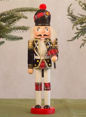 European-style cloth-covered nutcracker soldier puppet Chris
