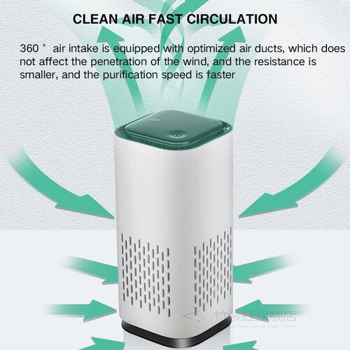Air Purifier For Home Car Air Ionizer UV Purificateur Air Cl