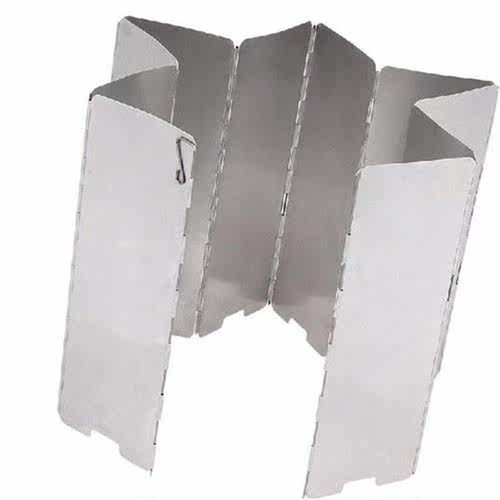 Outdoor Stove Cover Windshield 10 Plates Folding Wind